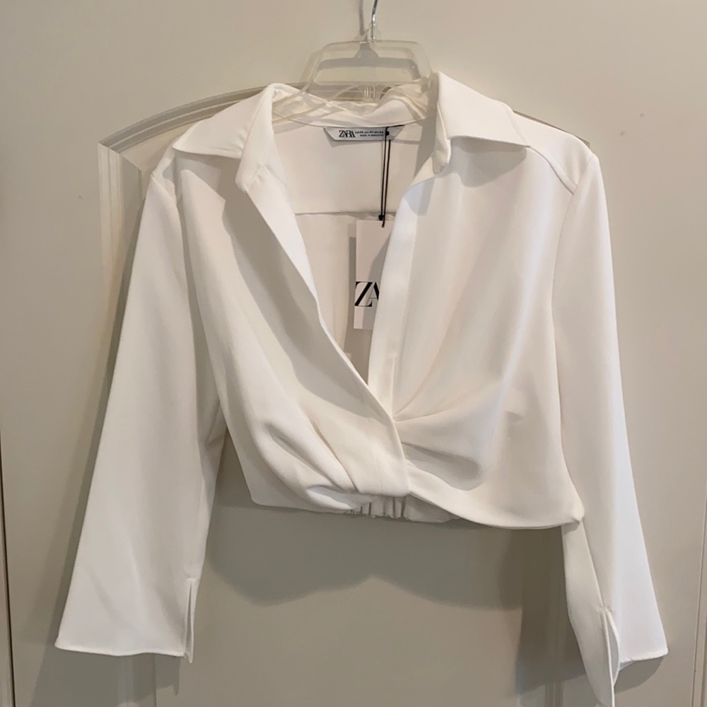 Brand new White Zara crop top